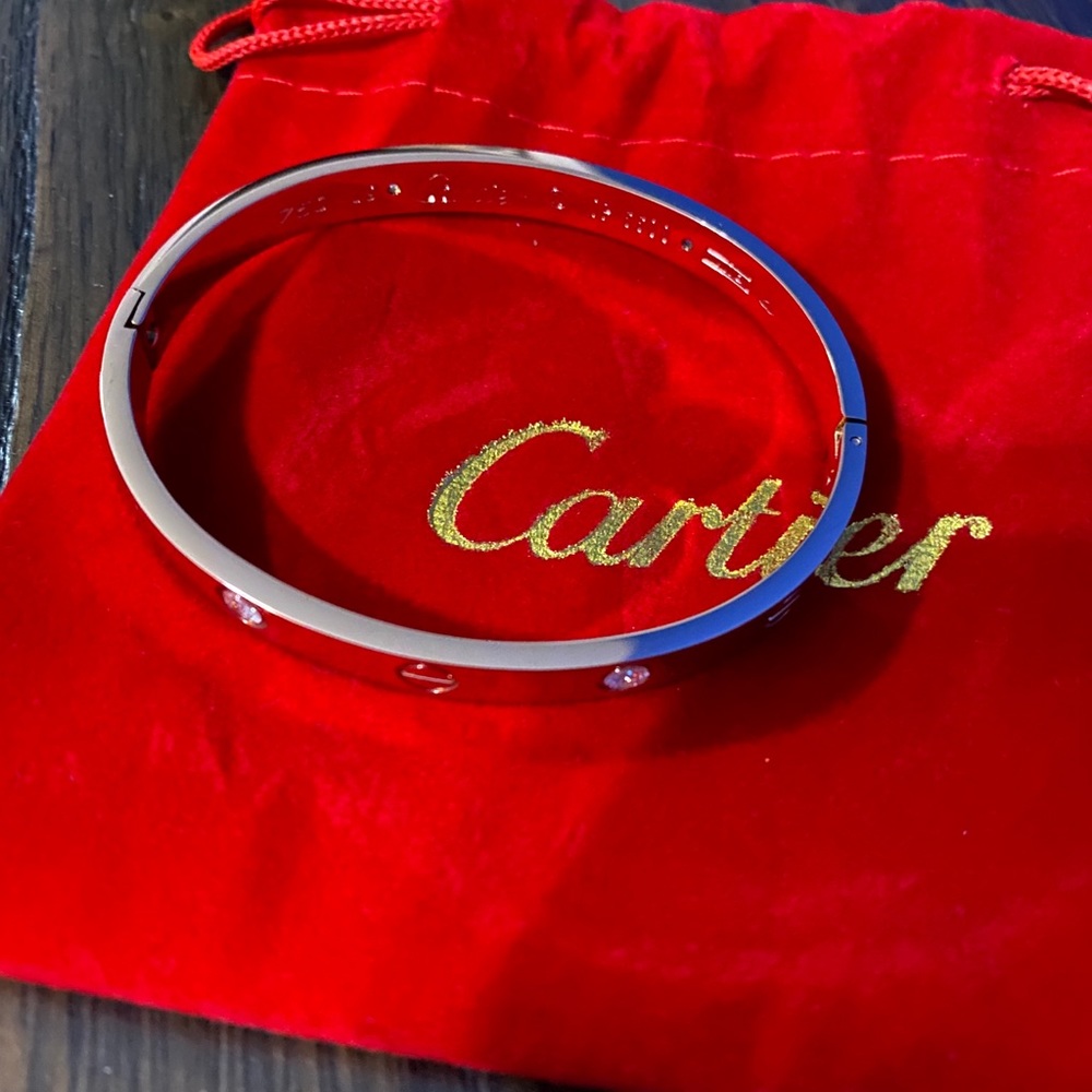 pink gold love bracelet